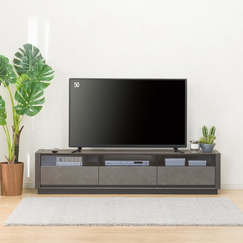 ローボード(セーラル3 175 CHN-GY) テレビ台 TV台 TVボード