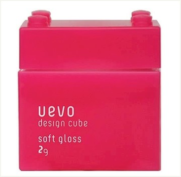 潼漾小舖 demi 提美 uevo 軟殼膜彩色造型積木髮蠟 80g (桃紅積木)