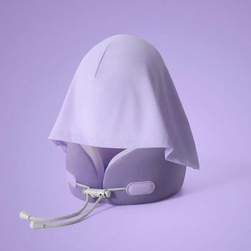 OAK&FIR 記憶棉U型枕 附收納盒 紫色 23 * 21 *12cm