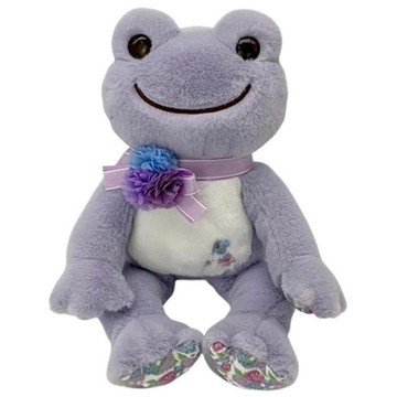 小禮堂 Pickles the Frog 泡菜蛙 絨毛玩偶娃娃 17cm (紫色款)