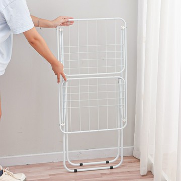 可折疊晾衣架簡易曬衣架小型落地掛衣架家用陽臺飄窗室內晾衣架【聚寶屋】