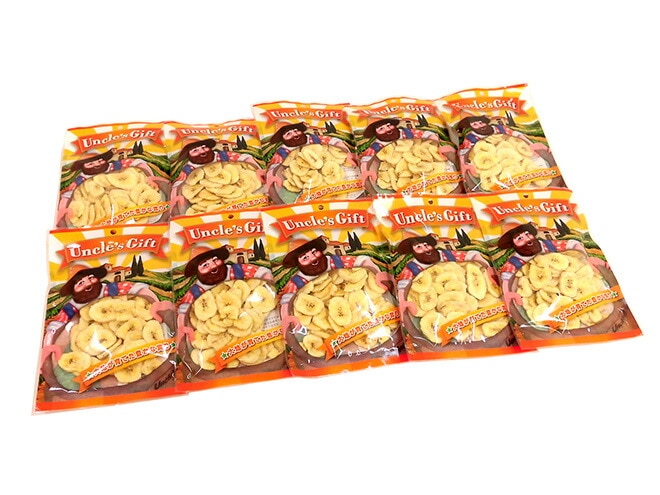 バナナチップス 約70g x10袋ココナッツオイル使用 フィリピン産