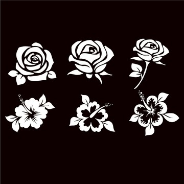 反光屋FKW 花朵 反光貼紙 車貼 3M材料 扶桑花 朱槿 玫瑰花 1份為1張 銀白/桃紅/紫/紅 機車貼紙 汽車貼紙