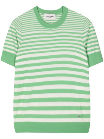 Sonia Rykiel - striped wool top - women - Wool - L - White