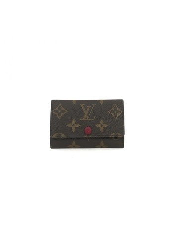 louis vuitton 棕色 6 Key Holder 老花塗層帆布鑰匙包 錢包