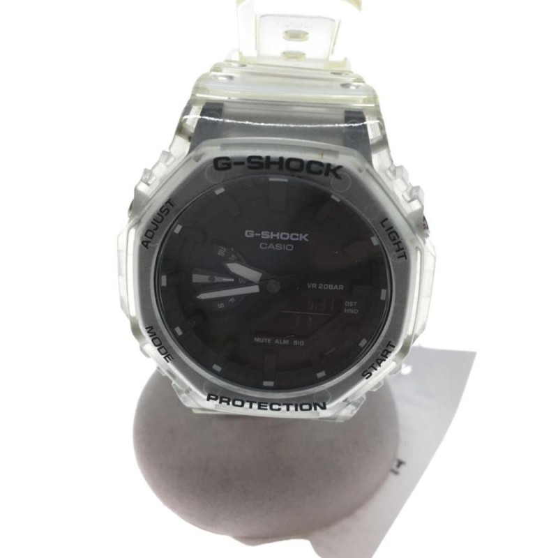 CASIO◇クォーツ腕時計_G-SHOCK/デジアナ/-/BLK/CLR-