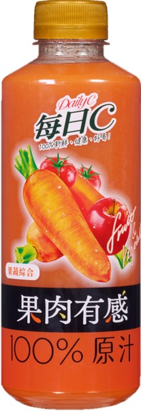 【冷藏】每日C果肉有感100%綜合果蔬汁(含維生素A) 800ml