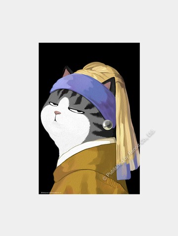 有事嗎/300片/戴珍珠耳環的少女/白茶