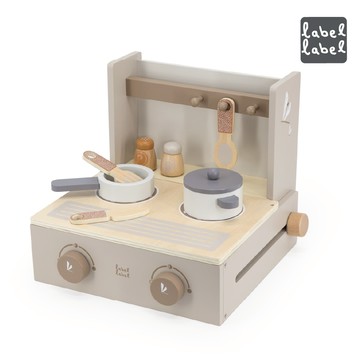 官方直營【Label Label】木質迷你廚房台-奶茶色