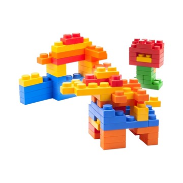 UNiPLAY 抗菌軟積木 BASIC款 120片 UN2120PRE  原色系  1組