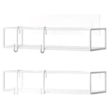 UMBRA 壁掛式浴室掛勾置物架 雲朵白 380 x 140 x 110mm 2個