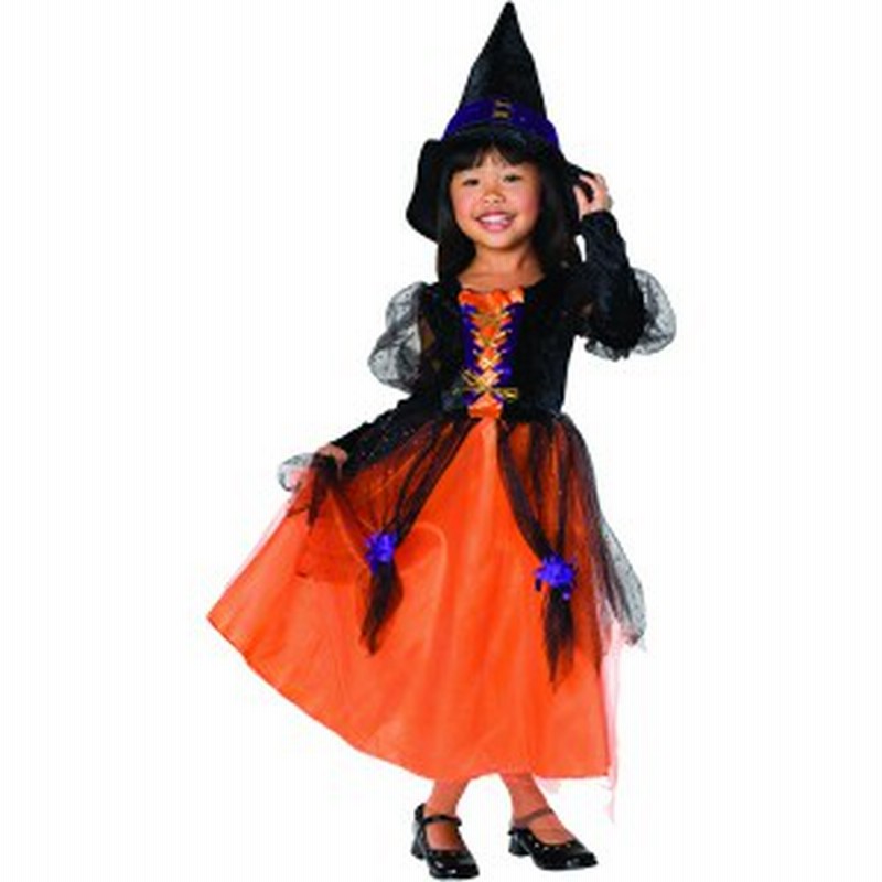 ハロウィン 衣装 子供 ルービーズ 魔女 ウィッチ コスチューム 女の子 90 150cm 44 通販 Lineポイント最大1 0 Get Lineショッピング