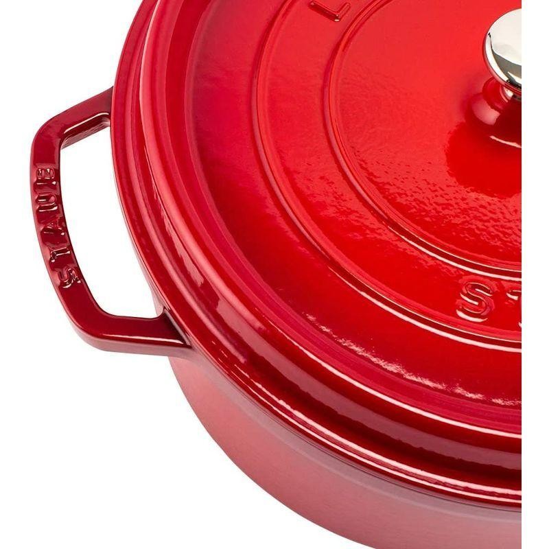 海外花系 ストウブ Staub ピコ・ココット ラウンド 28cm チェリー