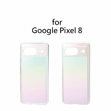 日本代購 ELECOM Google Pixel 8 AURORA CASE 七彩 極光 手機殼 保護殼 耐衝擊 防撞