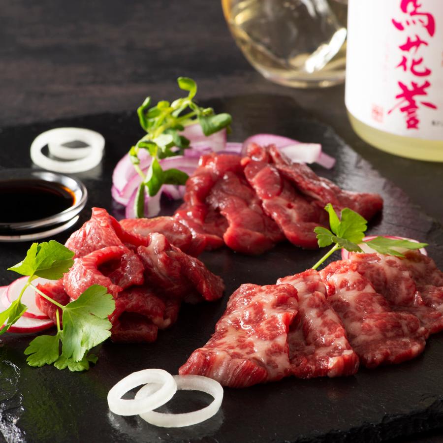 フジチク 馬刺しと焼酎の晩酌セット 松 馬刺し 熊本 馬肉 霜降り