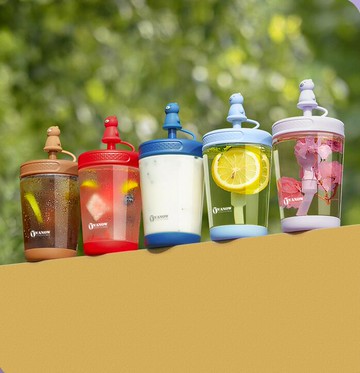 英國Vanow塑料水杯女可愛高顏值女生便攜夏季兒童孕婦帶吸管杯子【摩可美家】