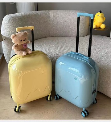 行李箱 拉桿箱 多功能泡泡雪糕行李箱女學生兒童密碼箱小型登機箱新款拉桿旅行箱「限時特惠」