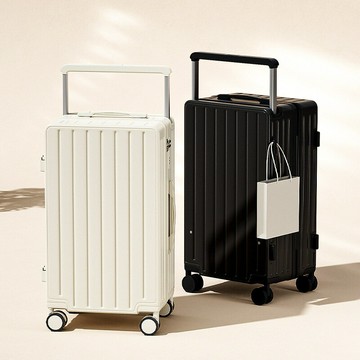 行李箱 旅行箱 拉桿箱 輕便萬向輪 出國學生登機箱袋黛玉寬拉桿20寸登機密碼箱24寸大容量旅行箱萬向輪靜音輪拉桿箱