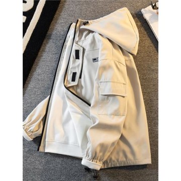 防風防水沖鋒衣外套男款山系戶外痞帥登山服美式潮牌機能工裝夾克