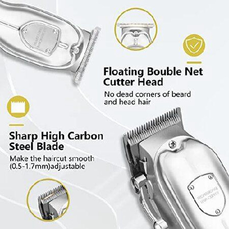 バリカン Soonsell 電動バリカン ヘアカッター 精密彫刻 メンズT字カミソリ ヘアトリマー USB充電式 コードレス 低騷音 刈り高