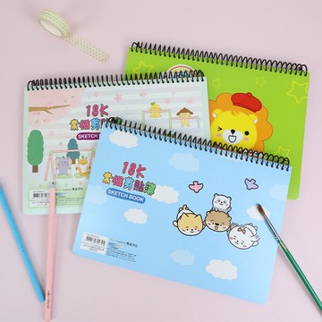 Chuyu B5/18K 圈裝素描本剪貼簿/美術繪圖本/空白速寫本-20張