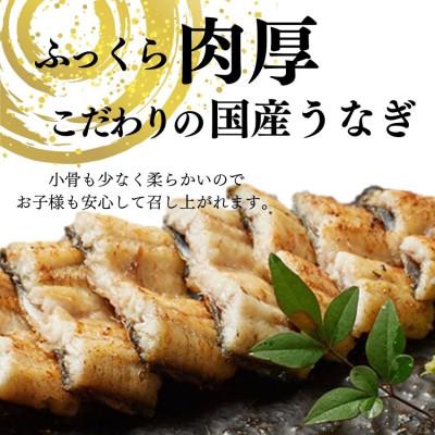 ふるさと納税 蟹江町 国産うなぎ白焼き　3尾セット