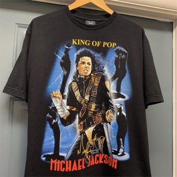 MERCHCODE Herren Michael Jackson酷颯風女裝黑暗系男純棉半袖T