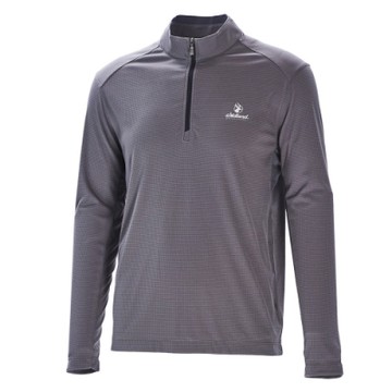 【WILDLAND荒野】男POLARTEC拉鍊長袖上衣灰