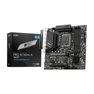 MSI PRO B760M-A WIFI 主機板+Intel i3-14100 4核/8緒
