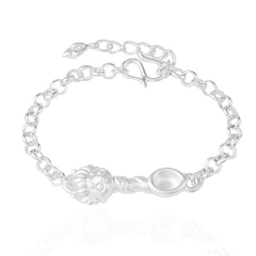 【童樂繪金飾】兒童純銀手鍊 龍湯匙 (彌月銀飾 滿月禮 寶寶足銀)