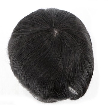 現貨+預購 男假髮補髮片真髮透氣假髮片輕量假髮免打理隱形增髮量假髮接髮-14*19cm手織74ai47【獨家進口】【米蘭精品】