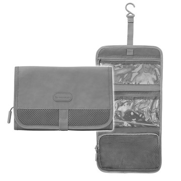 【TRAVELON】Pi掛式盥洗化妝包(石墨灰) | 盥洗包 旅行小包