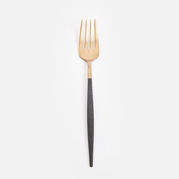 Dalper MYA不鏽鋼餐叉21cm 黑金