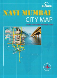 NAVI MUMBAI CITY MAP EICHER社製    地図 インド 旅行 観光 ガイドブック マップ 時刻表 本 印刷物 ステッカー ポス