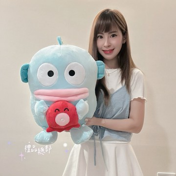 正版授權 人魚漢頓娃娃 16英吋 醜魚 三麗鷗 人魚漢頓抱枕 sanrio 漢頓靠枕 漢頓玩偶抱枕 漢頓大娃娃 抱章魚