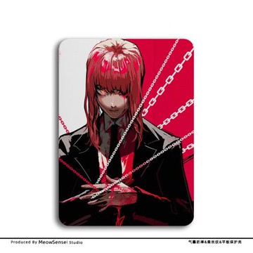 電鋸人瑪奇瑪平板保護殼適用蘋果iPadPro11/13寸創意三折Air6氣囊防摔2024小眾個性Mini日系動漫iPad10筆槽款