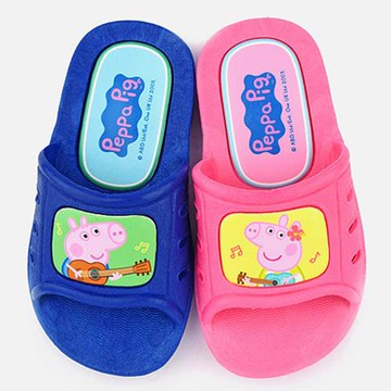 佩佩豬童室外拖-粉、藍-多尺寸任選