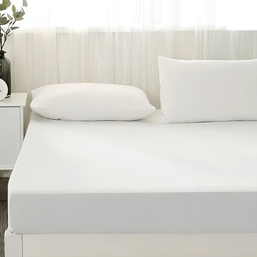 3M防水透氣床包式保潔墊  加大6尺(182 x 188cm)  純白色