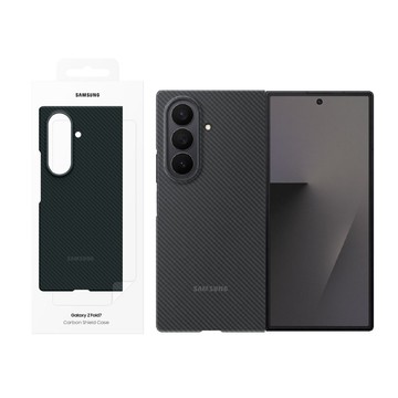 【Samsung 三星】Galaxy Z Fold7 原廠碳纖維防摔保護殼 - 附保貼 (EF-XF966)