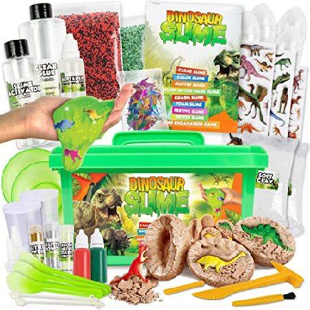 Laevo Dinosaur Slime Kit for Boys ＆ Girls Dino Slime Kit, Dinosaur Toy, DIY  Slime Making Kit Boys Girls, Girls Boys Slime Kit, Kids Slime Kits for