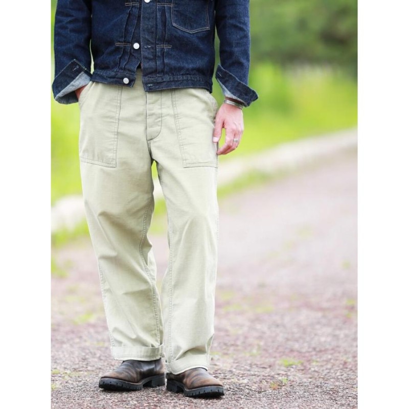 TCBジーンズ ベイカーパンツ オリーブ TCB jeans TCB 50's BAKER