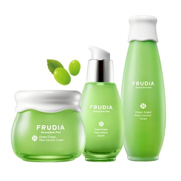 【下殺1212】FRUDIA 冠軍保養毛孔水精霜組（青葡萄毛孔調理化妝水+精華＋面霜）✨回購第一. 口碑第一