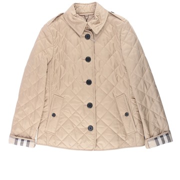BURBERRY 菱格紋棉質輕型外套S / M / L / X L 號(駝色) 8053046