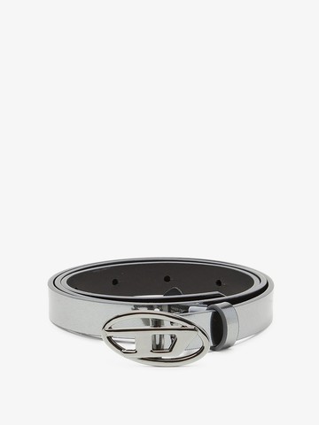 Silver leather belt - DIESEL - gender_Woman