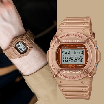 【CASIO 卡西歐】G-SHOCK 大地色系啞光金屬電子錶 DW-5700PT-5
