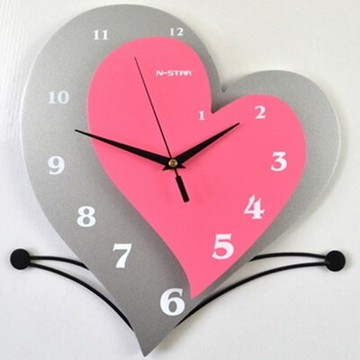 現貨+預購 時鐘 藝術掛鐘-心型個性靜音現代創意壁鐘72z44【獨家進口】【米蘭精品】