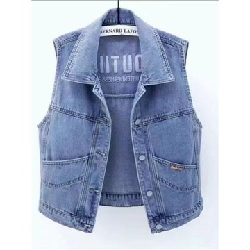 廣州十三行高端女裝歐貨牛仔馬甲早秋2025新款爆款坎肩深圳南油