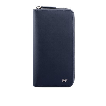 【免費升級送禮包裝】HOMME-M紳士 21卡拉鍊長夾-藍色/BF306-305