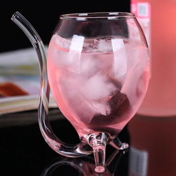 創意酒杯吸血鬼杯分子雞尾酒杯長嘴果汁杯 紅酒杯 個性靈鼠杯耐熱