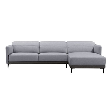 ASSARI-舞鈴機能涼感布L型沙發面右